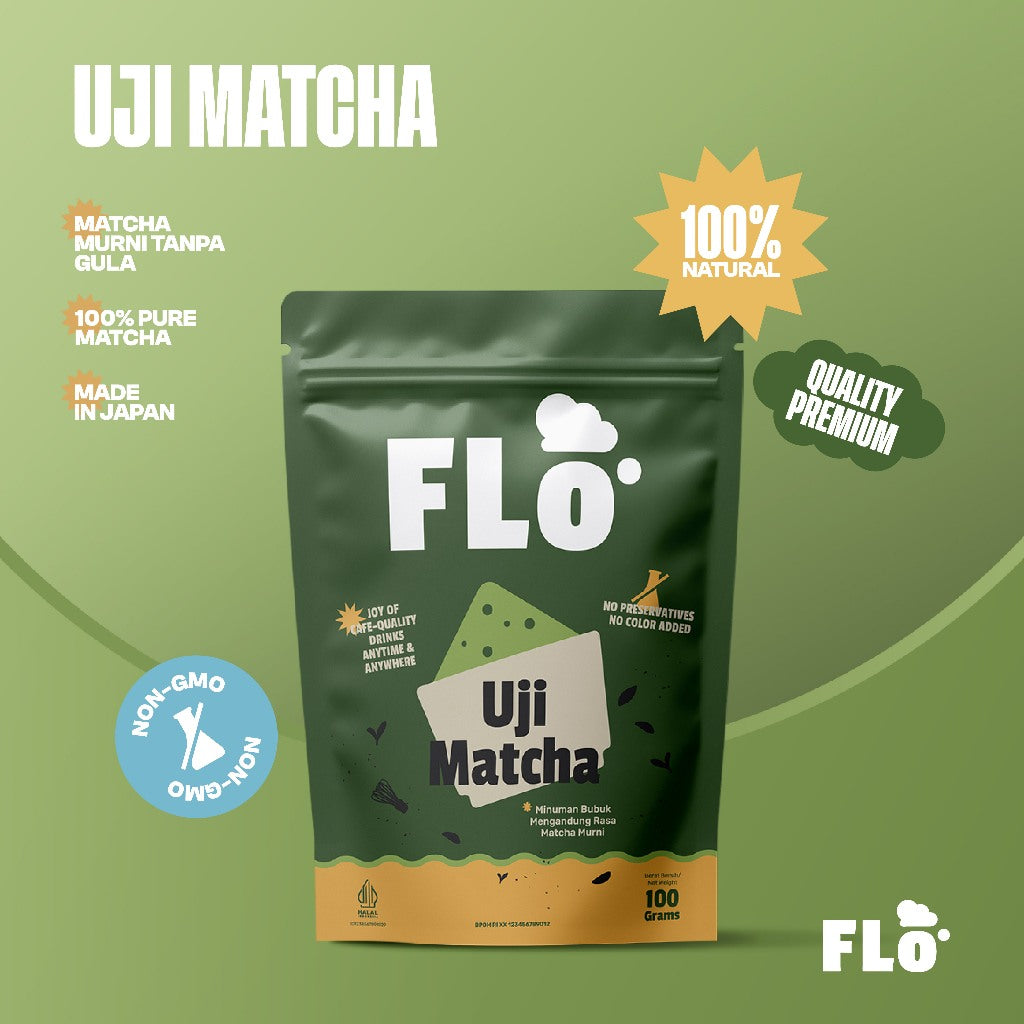 FLO Pure Matcha Powder 100g