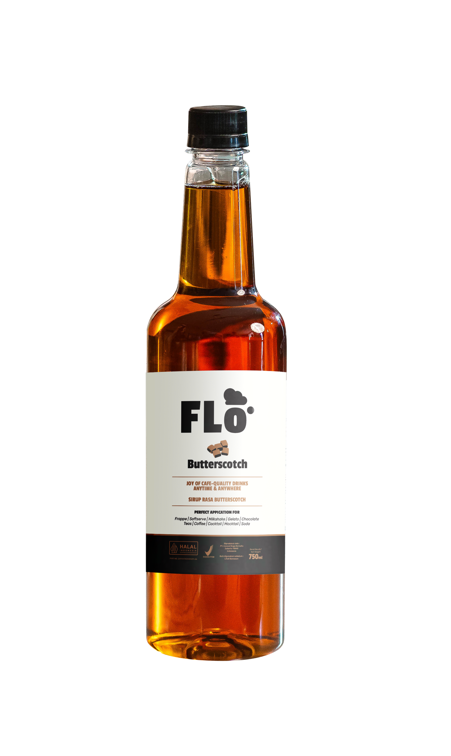 FLO Butterscotch Syrup 750ml – Sweet & Creamy Caramel Toffee