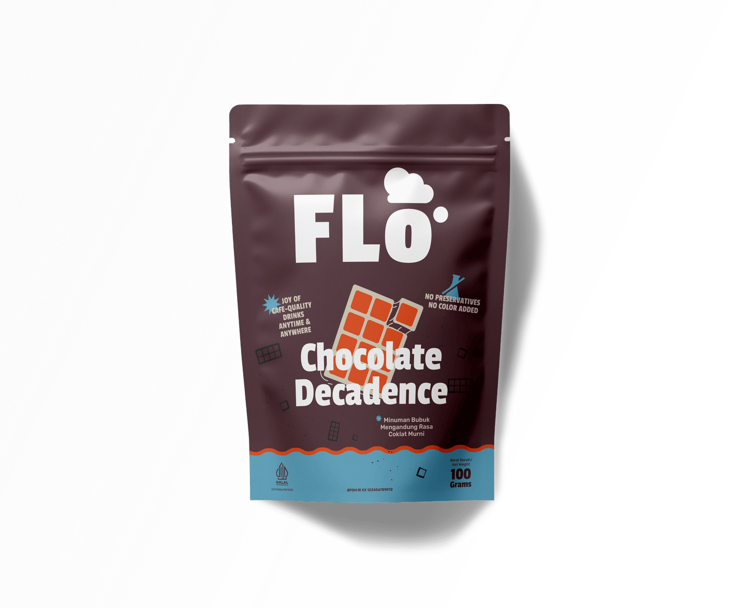 FLO Pure Chocolate Decadence Powder 100g