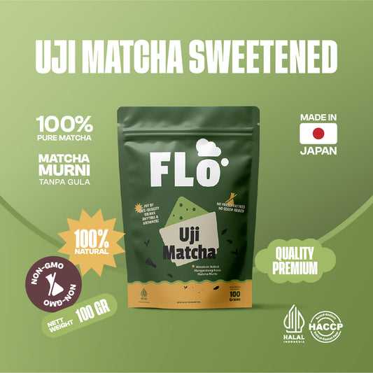 FLO Uji Matcha Sweetened Powder 200g