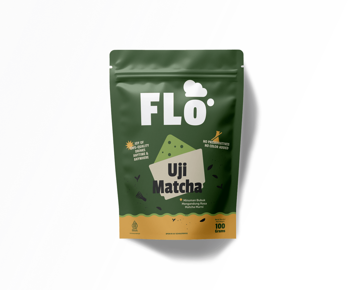 FLO Pure Matcha Powder 100g