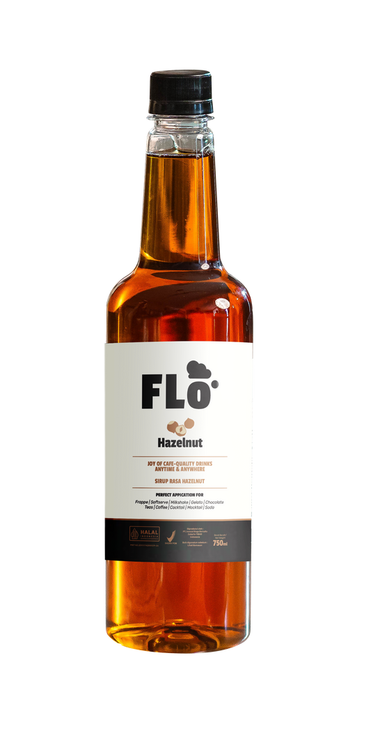 FLO Hazelnut Syrup 750ml – Smooth & Creamy Nutty Flavor