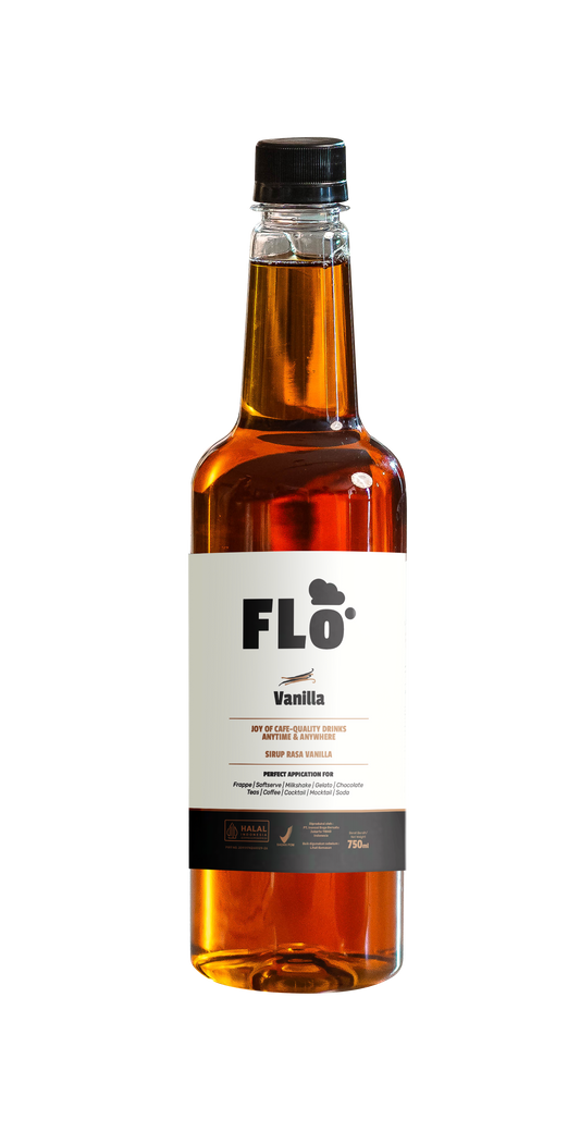 FLO Vanilla Syrup 750ml – Smooth, Sweet, and Versatile Premium Vanilla